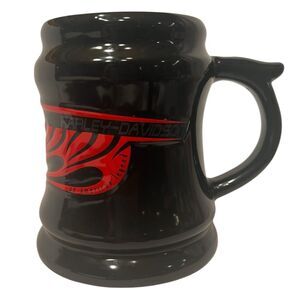 Harley Davidson Mug 14oz Ceramic Flame Graphic Y2K Biker Coffee Cup Vintage 🔥